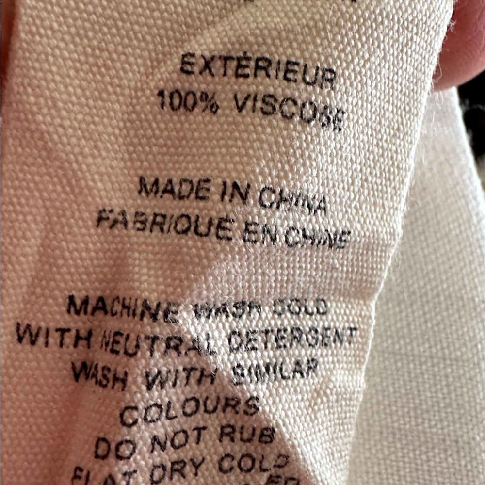 L'AGENCE White Button-Front Lightweight Blouse wi… - image 4